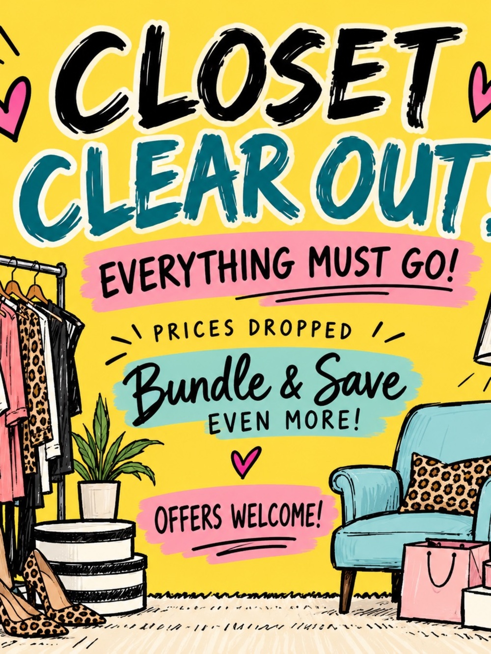 Closet Clear Out!! Bundle & Save even More! Offers Welcome